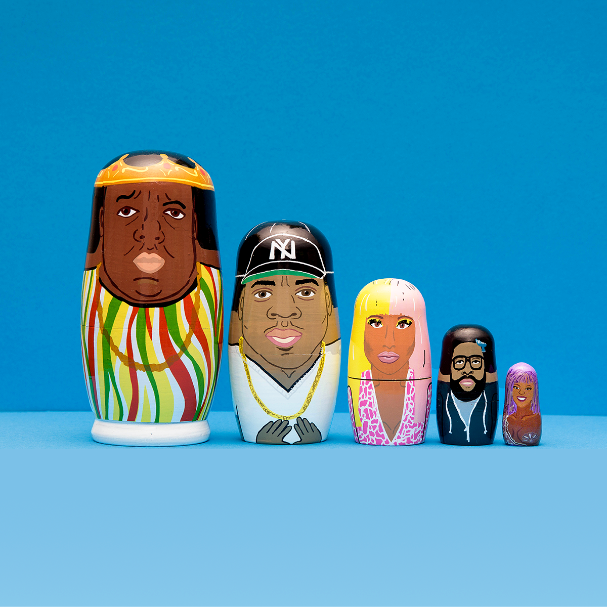 famous rappers russian nesting dolls